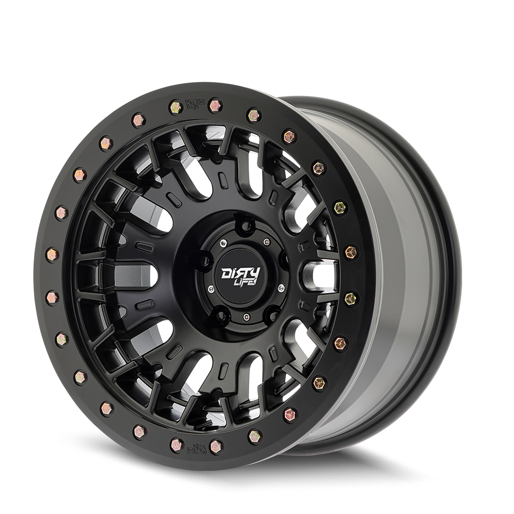 Dirty Life DT-3 – 17x9, 5x127, -12 – Satin Black