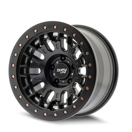 Dirty Life DT-3 – 17x9, 5x127, -12 – Satin Black