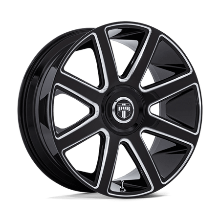 DUB 1PC DC273 PULL – 24X10 – 5X115/5X120 – 15 mm – GLOSS BLACK MILLED