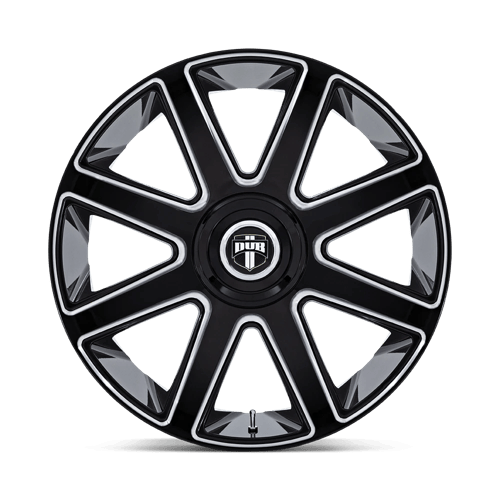 DUB 1PC DC273 PULL – 24X10 – 5X115/5X120 – 15 mm – GLOSS BLACK MILLED