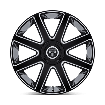 DUB 1PC DC273 PULL – 24X10 – 5X115/5X120 – 15 mm – GLOSS BLACK MILLED