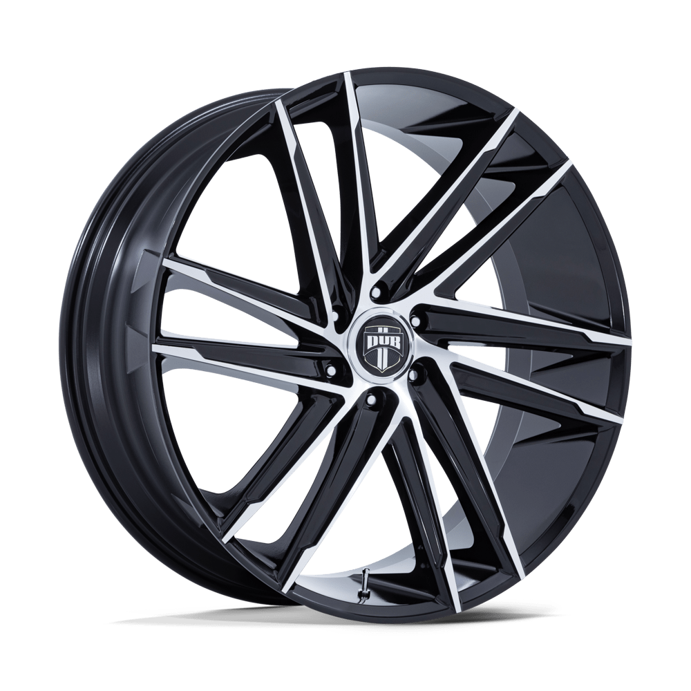 DUB 1PC DC275 BLAZE – 26X10 – 6X139.7 – 25 mm – GLOSS BLACK W/ MACHINED FACE