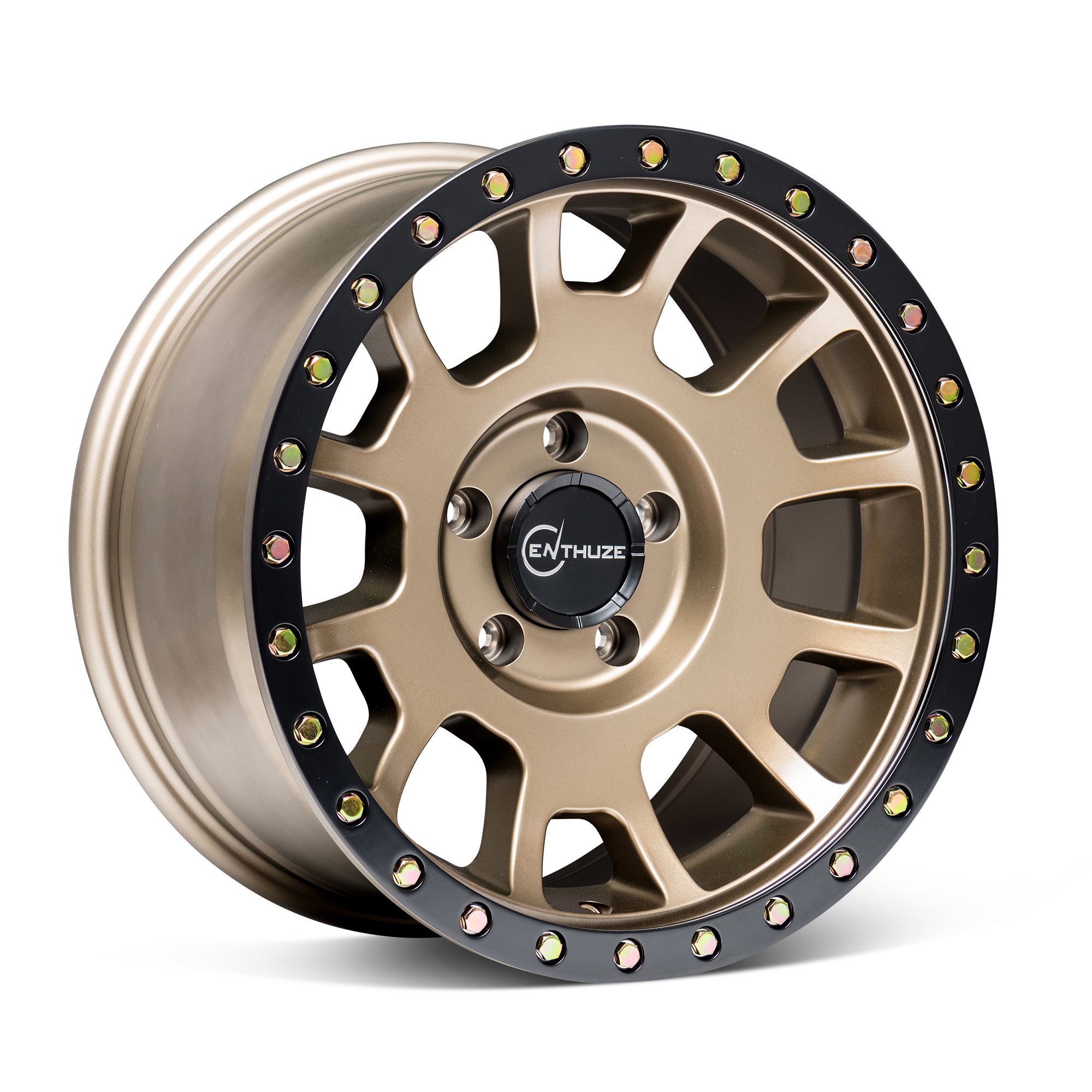 Enthuze – SEEKER 20X9 5-127 78.1MM +00 GOLD W/BLACK LIP