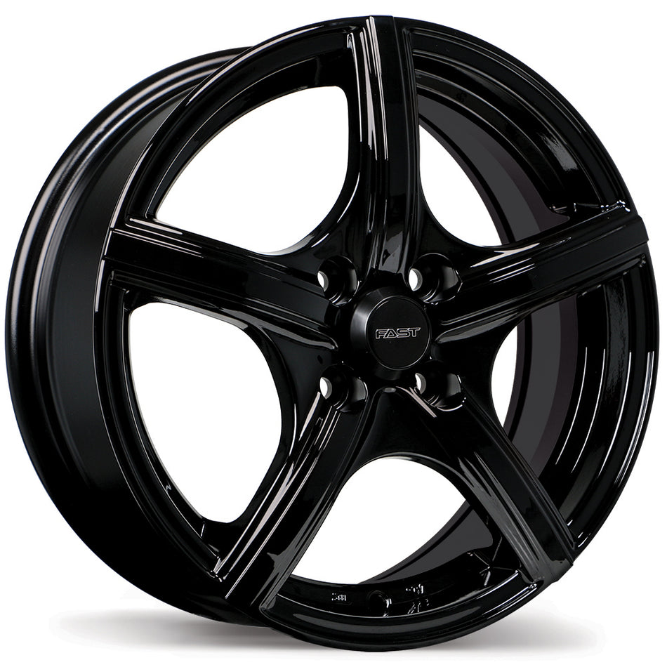 Fast Wheels – Jet – 14X5.5 – 4x100 – +40 mm – Noir lustré