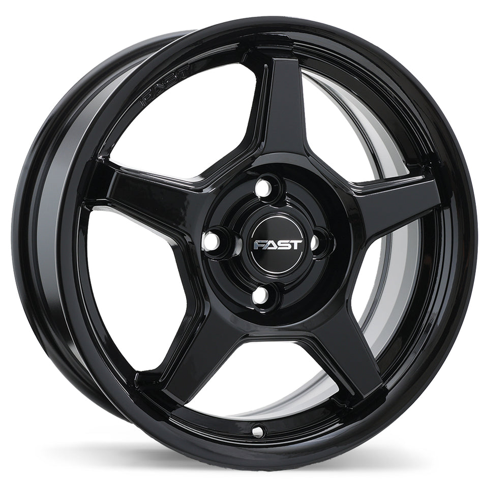Fast Wheels – Flair – 15X6.0 – 4x100 – +40 mm – Noir lustré