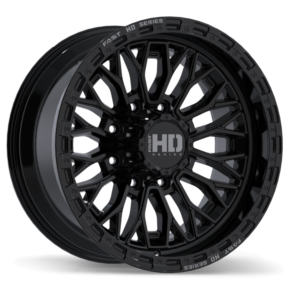 Fast HD – Muramasa – 20X10.0 – 8x170 – +0 mm – Noir lustré avec fraisage gris