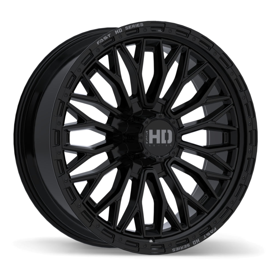 Fast HD – Muramasa – 24X9.5 – 8x170 – +35 mm – Noir lustré avec fraisage gris