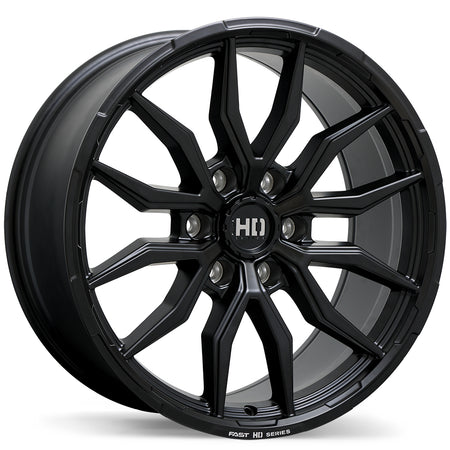 Fast HD – Grit – 20X9.0 – 6x139.7 – +50 mm – Noir satiné avec fraisage