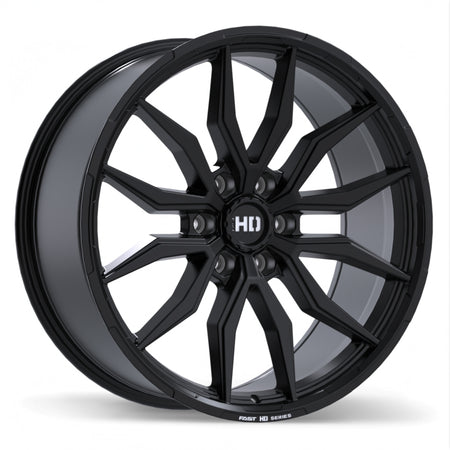 Fast HD – Grit – 22X9.5 – 6x139.7 – +20 mm – Noir satiné avec fraisage