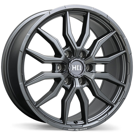Fast HD – Grit – 20X9.0 – 6x135 – +44 mm – Gunmétal satiné avec fraisage
