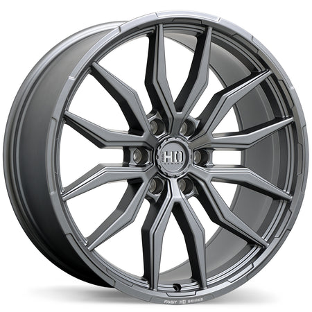 Fast HD – Grit – 22X9.5 – 6x135 – +44 mm – Gunmétal satiné avec fraisage