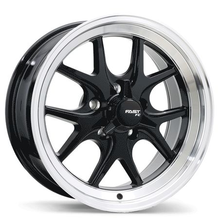 Fast Wheels – FC04V – 17X8.0 – 5x115 – +0 mm – Noir lustré avec rebord machiné