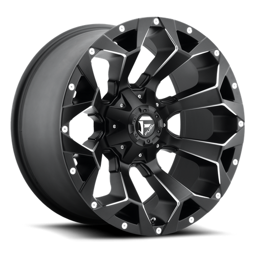 Fuel 1PC D546 ASSAULT – 20X10 – 5X114.3/5X127 – -18 mm – MATTE BLACK MILLED