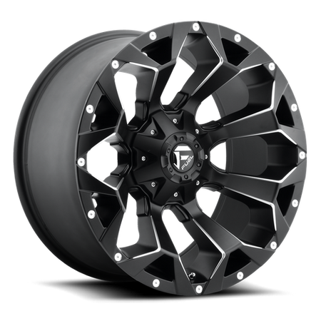 Fuel 1PC D546 ASSAULT – 20X10 – 5X114.3/5X127 – -18 mm – MATTE BLACK MILLED
