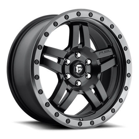 Fuel 1PC D557 ANZA – 17X8.5 – 5X127 – -6 mm – MATTE BLACK GUN METAL RING