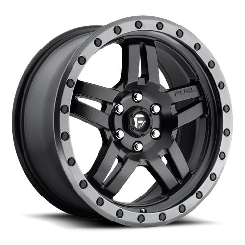 Fuel 1PC D557 ANZA – 18X8 – 6X120 – 27 mm – MATTE BLACK GUN METAL RING