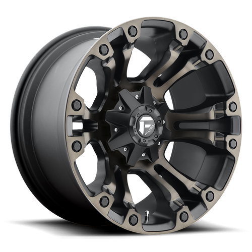 Fuel 1PC D569 VAPOR – 17X10 – 8X165.1 – -18 mm – MATTE BLACK DOUBLE DARK TINT