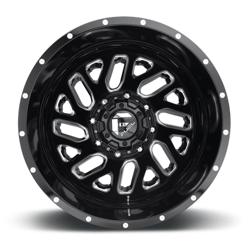 Fuel 1PC D581 TRITON – 20X8.25 – 8X165.1 – -240 mm – GLOSS BLACK MILLED