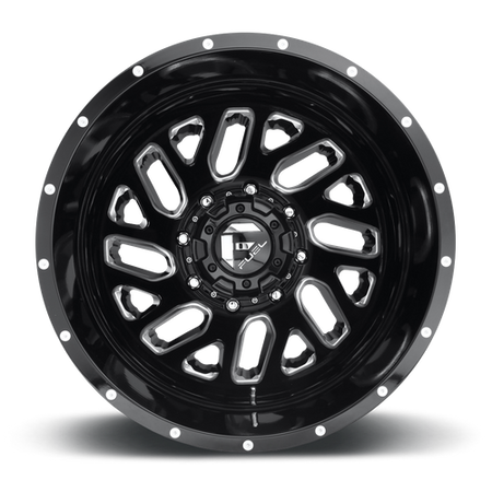 Fuel 1PC D581 TRITON – 20X8.25 – 8X165.1 – -240 mm – GLOSS BLACK MILLED