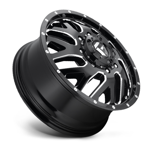 Fuel 1PC D581 TRITON – 20X8.25 – 8X210 – 105 mm – GLOSS BLACK MILLED