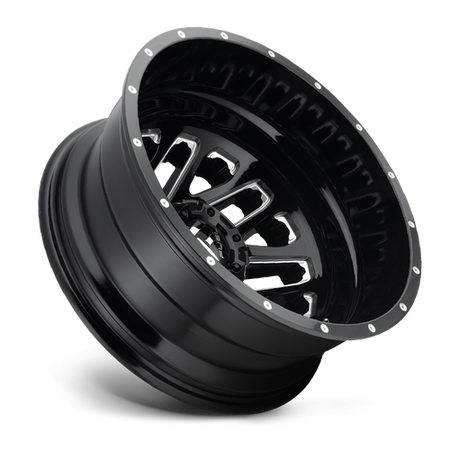 Fuel 1PC D581 TRITON – 20X8.25 – 8X165.1 – -240 mm – GLOSS BLACK MILLED