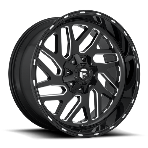 Fuel 1PC D581 TRITON – 24X12 – 8X180 – -44 mm – GLOSS BLACK MILLED