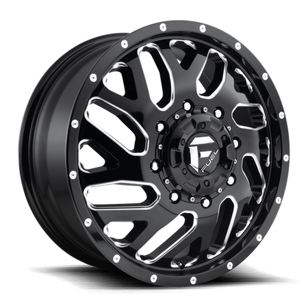 Fuel 1PC D581 TRITON – 20X8.25 – 8X210 – 105 mm – GLOSS BLACK MILLED