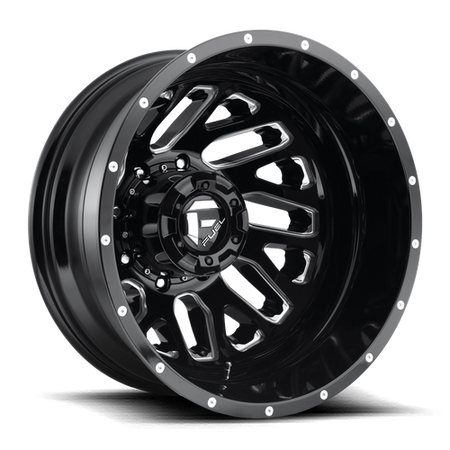 Fuel 1PC D581 TRITON – 20X8.25 – 8X165.1 – -240 mm – GLOSS BLACK MILLED