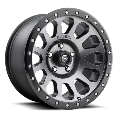 Fuel 1PC D601 VECTOR – 18X9 – 5X127 – 1 mm – MATTE GUNMETAL BLACK BEAD RING