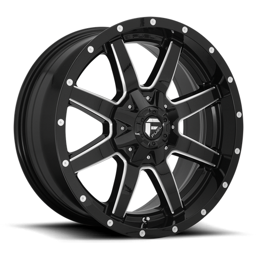 Fuel 1PC D610 MAVERICK – 22X10 – 8X170 – -24 mm – GLOSS BLACK MILLED