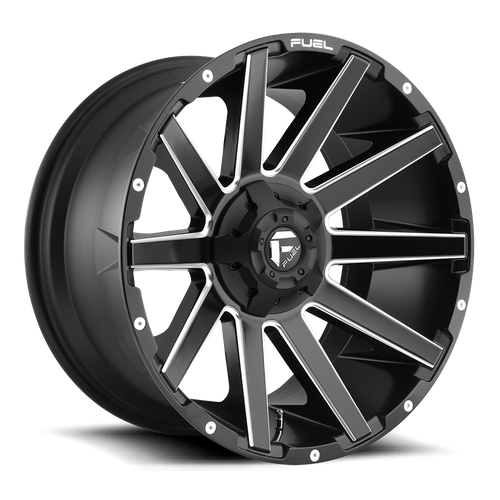 Fuel 1PC D616 CONTRA – 22X10 – 5X139.7/5X150 – -18 mm – MATTE BLACK MILLED