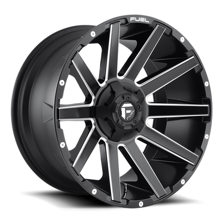 Fuel 1PC D616 CONTRA – 22X10 – 5X139.7/5X150 – -18 mm – MATTE BLACK MILLED