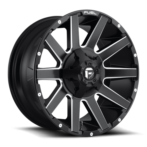 Fuel 1PC D616 CONTRA – 20X9 – 6X135/6X139.7 – 20 mm – MATTE BLACK MILLED