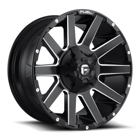 Fuel 1PC D616 CONTRA – 20X9 – 6X135/6X139.7 – 20 mm – MATTE BLACK MILLED