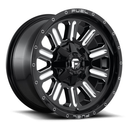 Fuel 1PC D620 HARDLINE – 20X9 – 8X180 – 20 mm – GLOSS BLACK MILLED
