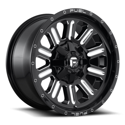 Fuel 1PC D620 HARDLINE – 17X9 – 6X135/6X139.7 – 1 mm – GLOSS BLACK MILLED