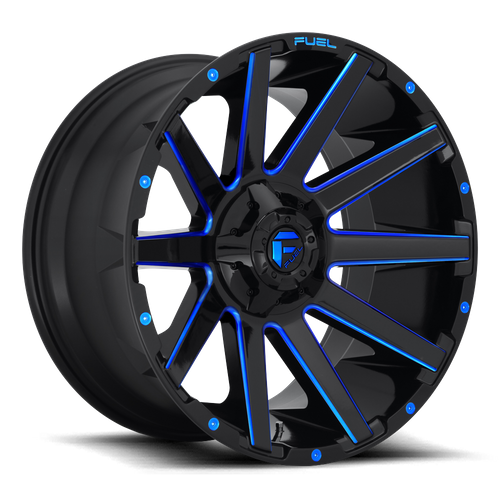 Fuel 1PC D644 CONTRA – 20X10 – 5X139.7/5X150 – -18 mm – GLOSS BLACK BLUE TINTED CLEAR