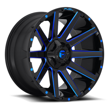 Fuel 1PC D644 CONTRA – 20X10 – 5X139.7/5X150 – -18 mm – GLOSS BLACK BLUE TINTED CLEAR