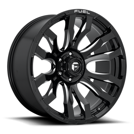 Fuel 1PC D673 BLITZ – 16X8 – 6X139.7 – 1 mm – GLOSS BLACK MILLED