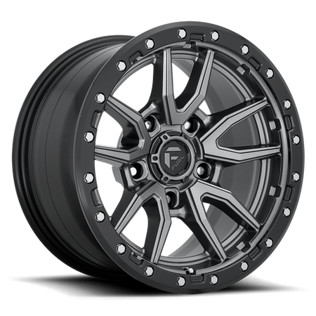 Fuel 1PC D680 REBEL – 18X9 – 5X139.7 – -12 mm – MATTE GUNMETAL BLACK BEAD RING