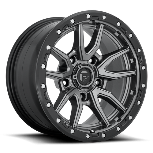 Fuel 1PC D680 REBEL – 20X10 – 5X127 – -18 mm – MATTE GUNMETAL BLACK BEAD RING