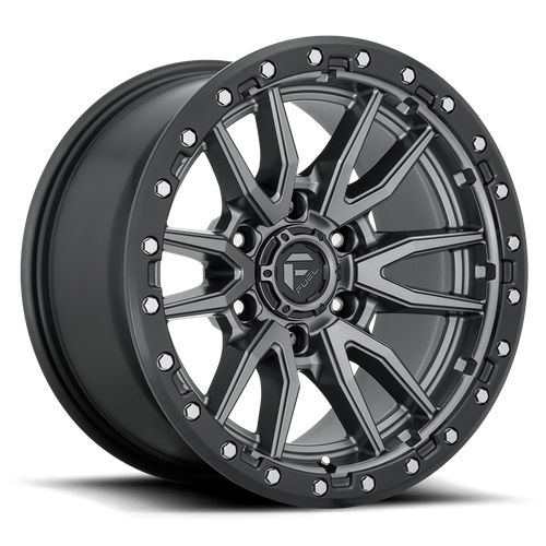 Fuel 1PC D680 REBEL – 20X9 – 6X139.7 – 1 mm – MATTE GUNMETAL BLACK BEAD RING