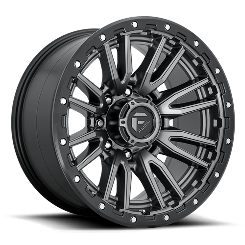 Fuel 1PC D680 REBEL – 20X10 – 8X165.1 – -18 mm – MATTE GUNMETAL BLACK BEAD RING