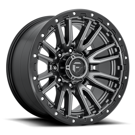 Fuel 1PC D680 REBEL – 20X10 – 8X165.1 – -18 mm – MATTE GUNMETAL BLACK BEAD RING