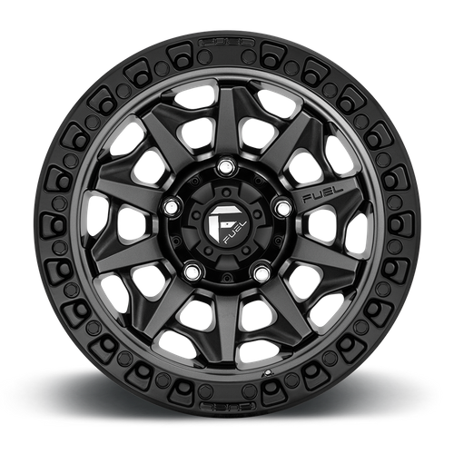 Fuel 1PC D716 COVERT – 18X9 – 5X127 – 1 mm – MATTE GUNMETAL BLACK BEAD RING