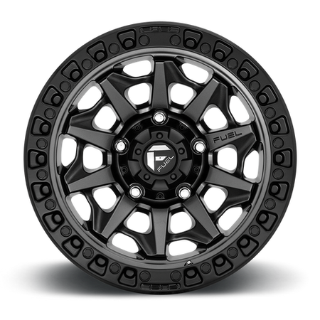Fuel 1PC D716 COVERT – 18X9 – 8X180 – 1 mm – MATTE GUNMETAL BLACK BEAD RING