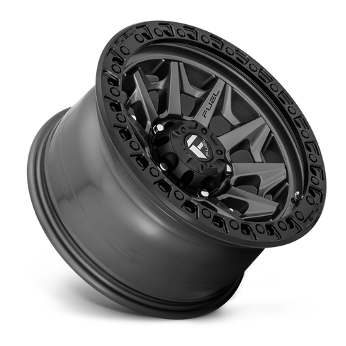Fuel 1PC D716 COVERT – 17X9 – 5X127 – -12 mm – MATTE GUNMETAL BLACK BEAD RING