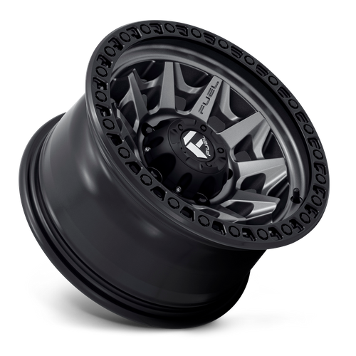 Fuel 1PC D716 COVERT – 15X8 – 6X139.7 – -19 mm – MATTE GUNMETAL BLACK BEAD RING