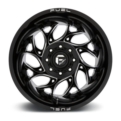 Fuel 1PC D741 RUNNER – 20X8.25 – 8X200 – -202 mm – GLOSS BLACK MILLED