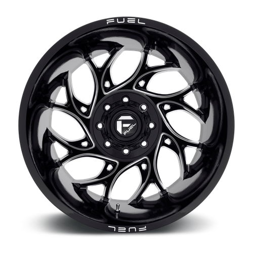Fuel 1PC D741 RUNNER – 22X8.25 – 8X210 – -220 mm – GLOSS BLACK MILLED